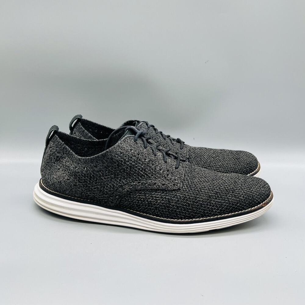 Cole Haan Shoes Mens 10 Gray Knit Grand OS Low Top Casual Sneakers Comfort